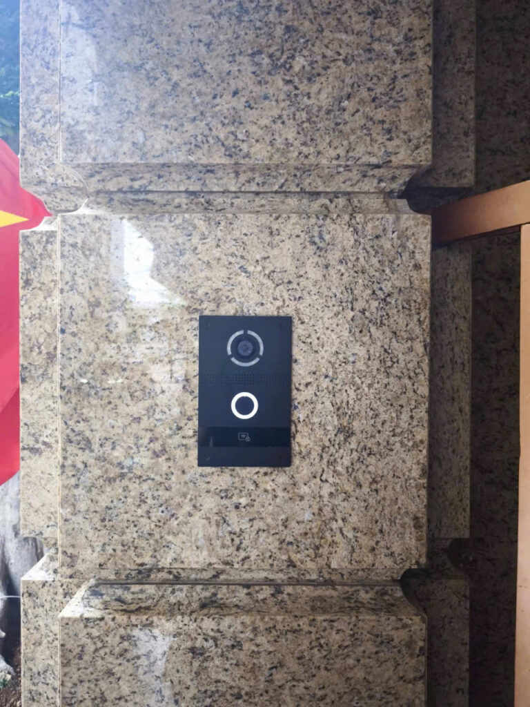 Hình ảnh nút chuông cửa Bas-IP AV-08FBL màu đen cao cấp chính hãng