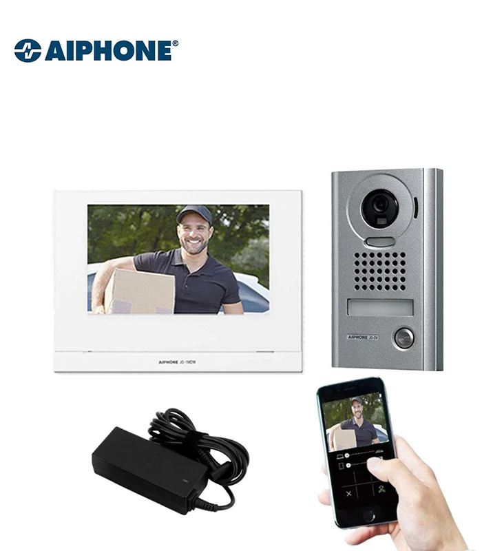 Chuông cửa có hình JOS-1AW Aiphone hiển thị hình ảnh rõ nét, hỗ trợ đàm thoại hai chiều tiện lợi cho nhà ở và căn hộ.