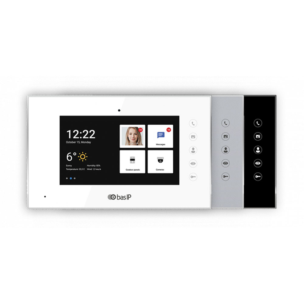 Màn hình chuông cửa BAS-IP AQ-07LL với thiết kế hiện đại và giao diện cảm ứng trực quan
