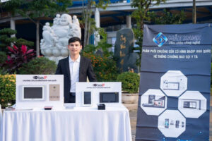 Gian hàng Công Ty TNHH Công Nghệ Mắt Xanh tại Ngày hội Giao thương Liên Minh G20 với các giải pháp BAS-IP và SoltBell