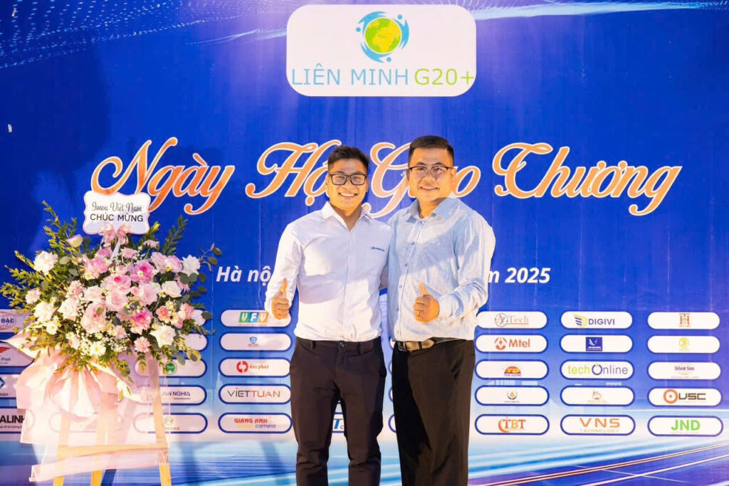 Đại diện Công Ty TNHH Công Nghệ Mắt Xanh tham gia kết nối doanh nghiệp tại Ngày hội Giao thương Liên Minh G20